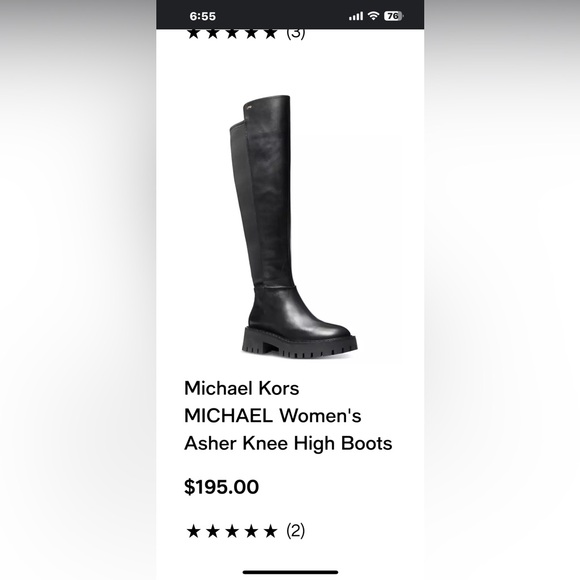 Michael Kors, Boots, NWT, Black Ridley Boot, Size 6, Fabulous Boots. - Picture 12 of 12
